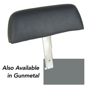 Headrests. Gunmetal Complete with ABS Covers 68-69