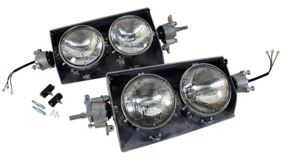 HEADLIGHT ASSEMBLY. W/O BEZELS