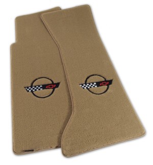 Mats. Velourtex Tan W/C4 Black 91-94