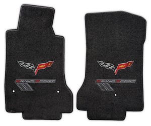 Grand Sport Floor Mats Ebony W/Double Logo 10-13