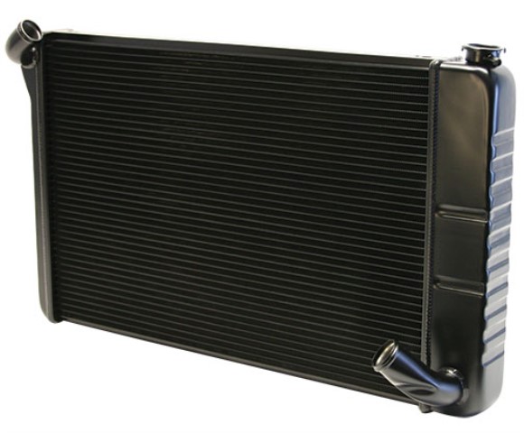Direct Fit Aluminum Radiator Small Block Manual Black Ice 69-72