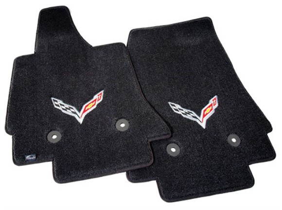 Lloyd Ultimat Jet Floor Mats with C7 Crossflag Logo 14-18