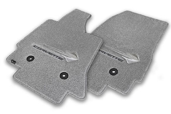 Lloyd Ultimat Gray Floor Mats w/Corvette Script & Stingray Logo 14-18