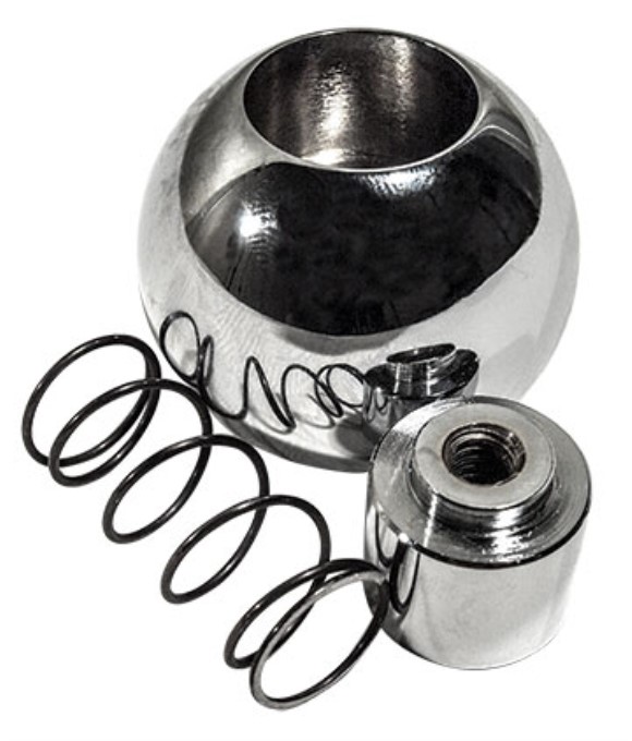 Shift Knob Kit. Automatic Chrome 65-82