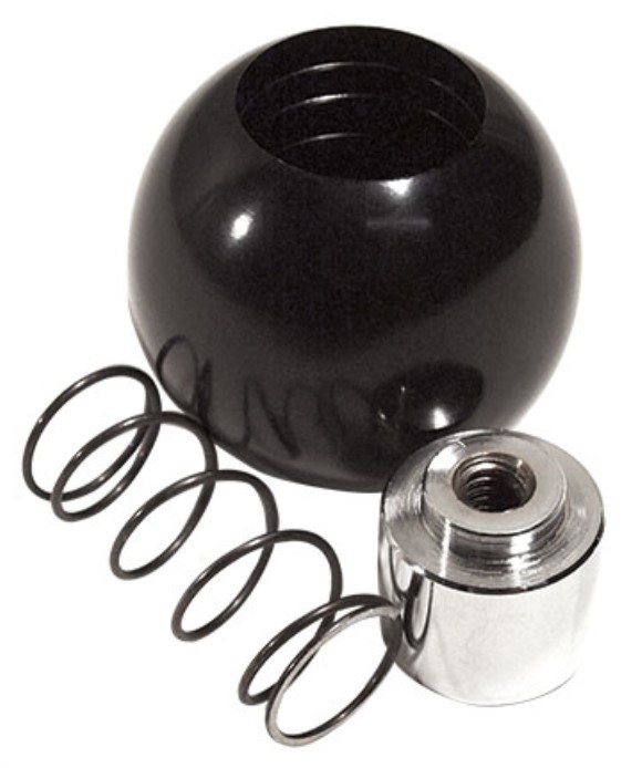 Shift Knob Kit. Automatic Black Plastic 65-82