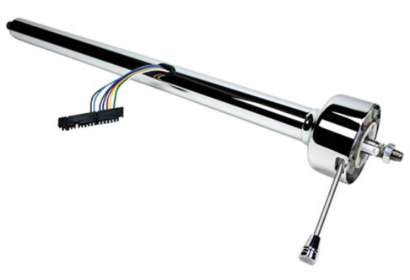 Steering Column Non-Tilt Black Powder Coat 53-57