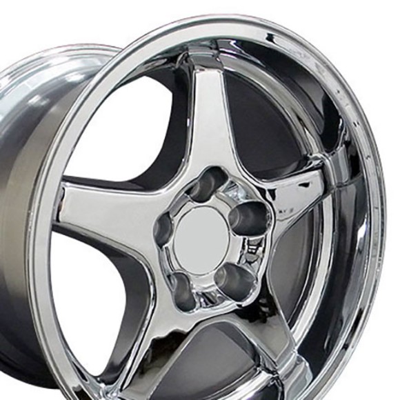 WHEEL. C4 ZR1 REPLICA CHROME 17X11