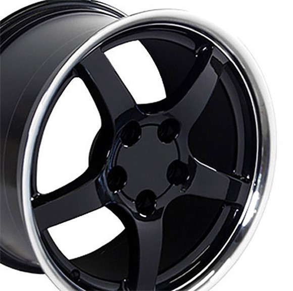 WHEEL. C5 DEEP DISH BLK MC 17X9.5