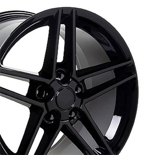 WHEEL. C6 Z06 BLACK 18X10.5