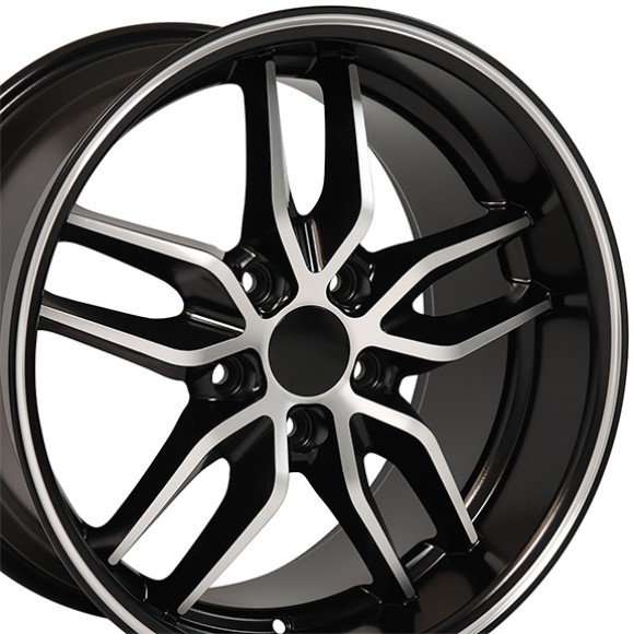 WHEEL. C7 Z51 DP DS ST BLK 18X10.5