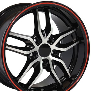 WHEEL. C7 Z51 DP DSH BL RB 18X10.5