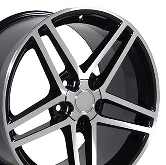 WHEEL. C6 Z06 RPL BLK MCH FC 18X9.5