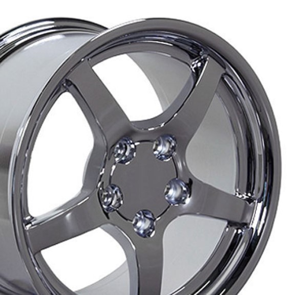 WHEEL. C5 DEEP DISH CHROME 18X9.5