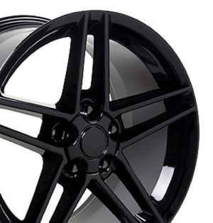 WHEEL. C6 Z06 BLACK 19X10