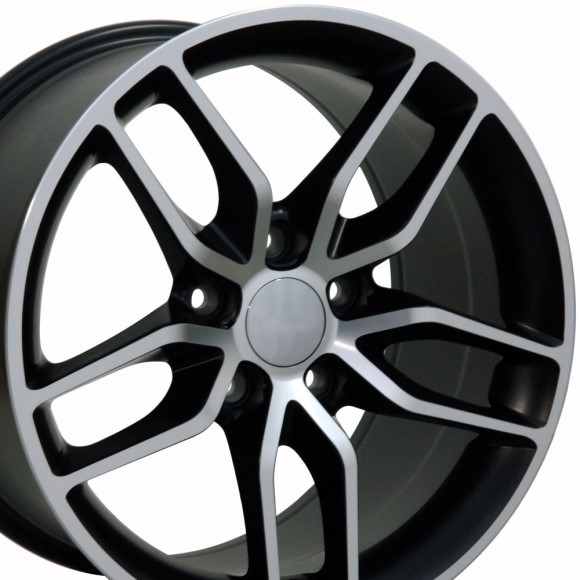 WHEEL. C7 STGRY RPL - STN BK 17X9.5