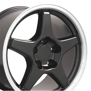 WHEEL SET. GS STLE BLK MCH LIP