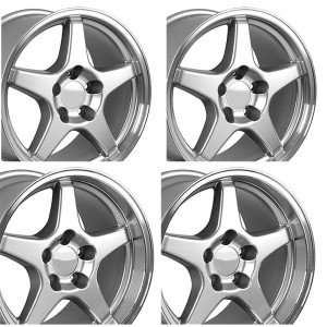 WHEEL SET. ZR1 STYLE SILVER STAG