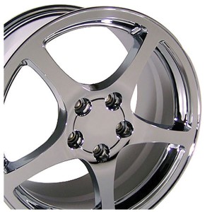 WHEEL SET. C5 STLE Y2K CHROME STAG