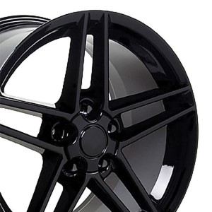 WHEEL SET. C6 Z06 SPLT 5 SPK GLS BK