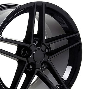 WHEEL SET. C6 Z06 SPLT 5 SPK GLS BK