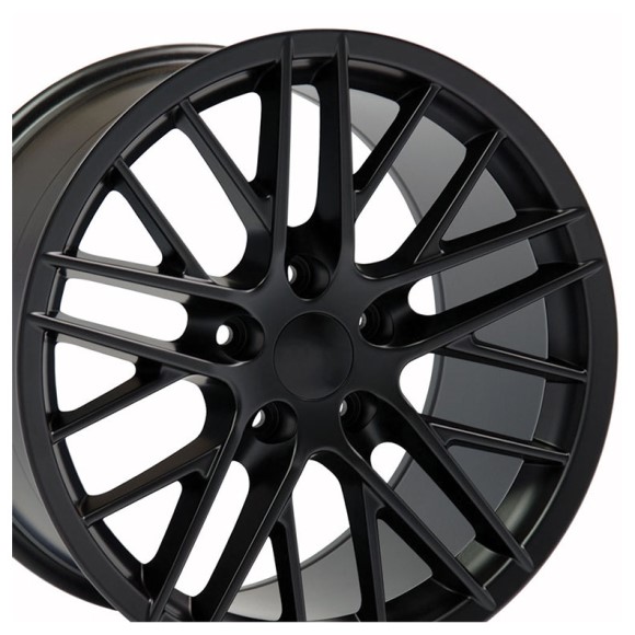 WHEEL SET. C6 ZR1 SATIN BLACK