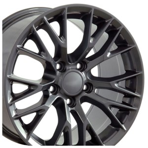 WHEEL SET. C7 Z06 STYLE GUNMETAL