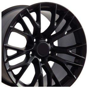 WHEEL SET. C7 Z06 SATIN BLACK