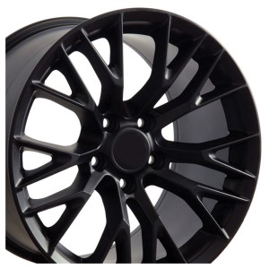 WHEEL SET. C7 Z06 SATIN BLACK