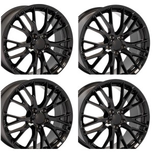 WHEEL SET. C7 Z06 GLS BLK FLOW FRMD