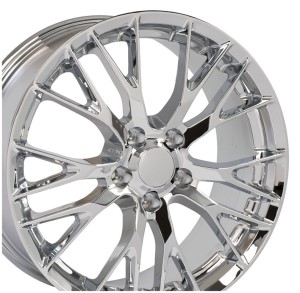 WHEEL SET. C7 Z06 CHROME FLO FRMD