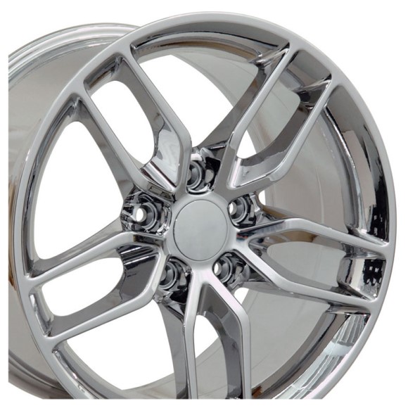 WHEEL SET. C7 Z51 STYLE CHROME