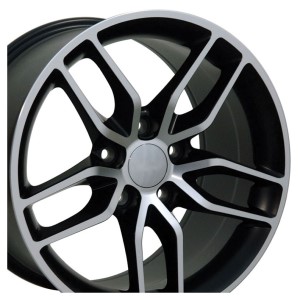 WHEEL SET. C7 Z51 STN BLK MACH FAC