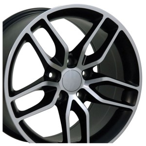 WHEEL SET. C7 Z51 STN BLK MACH FAC