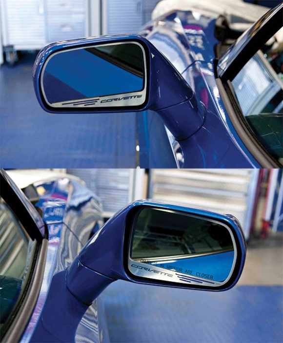 SIDE MIRROR TRIM. -CORVETTE-. BBLK