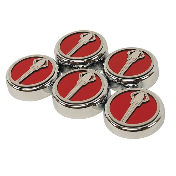 FLUID CAP CVRS. STINGRAY EMBL. RED