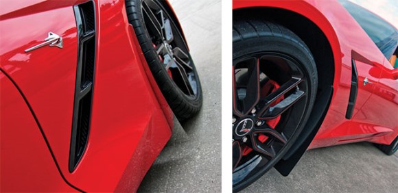 MUD GUARDS. POLISHED. 2PC FRTS ONLY