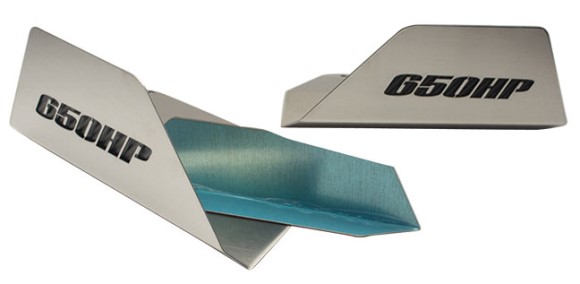SIDE SKIRT EXTENSION FINS. BLK CF