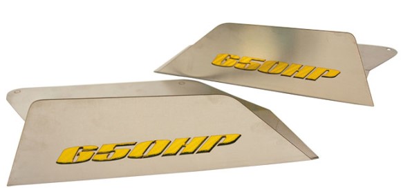 SIDE SKIRT EXTENSION FINS. YLW CF