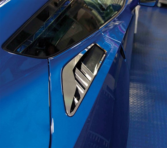 REAR QTR VENT SET.  Z06 STYLE. PLSH