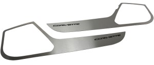 DOOR GUARDS. SATIN CORVETTE. BLK