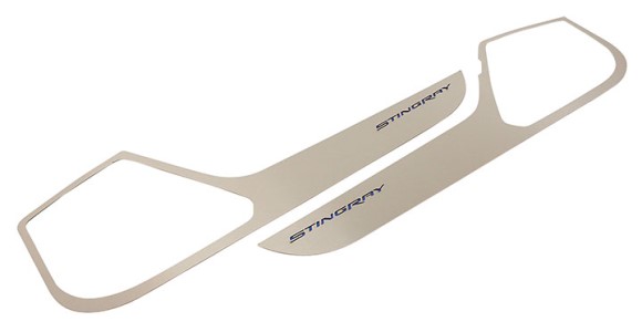 DOOR GUARDS. SATIN STINGRAY. BLU