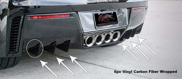 REAR AIR DIFFUSERS POLISHED SS. 6PC