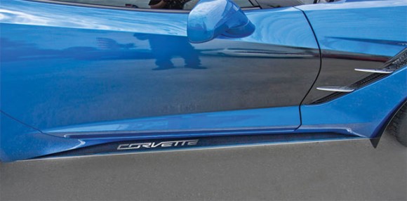 SIDE SKIRTS. SS W/REAL CF CORVETTE