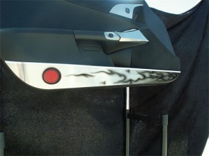 DOOR GUARDS. SATIN. BLK FLAME