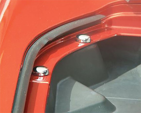 BUTTON KIT TRUNK LINER. CHROME