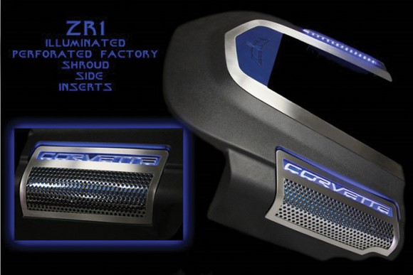 ENG SHROUD. PERF INSRTS. BLUL. ZR1
