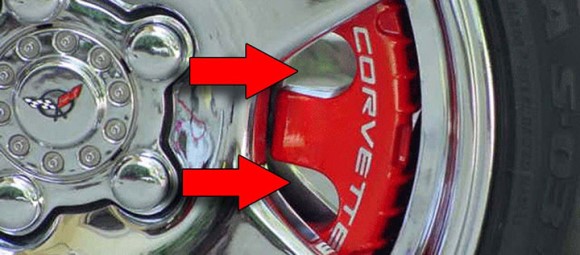 BRAKE PAD COVERS. POLISHED