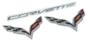 EMBLEM. STINGRAY CHROME