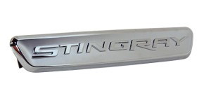 TRIM PLATE - W/STINGRAY LOGO CHRME