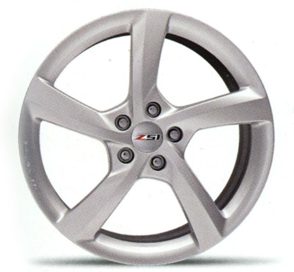 WHEEL. 5 SPOKE 19- SILVER FRONT